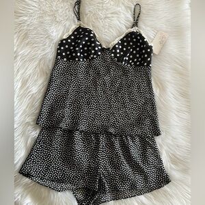 Cute Satin Cami / Bottom Set